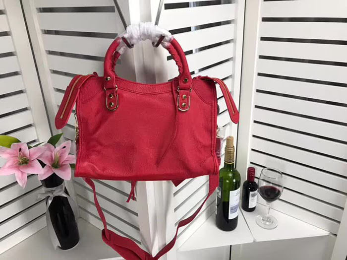 BALENCIAG巴黎世家 經典機車 原版山羊皮 包邊五金款 簡單時尚風格 手提肩背斜挎包  BL1429
